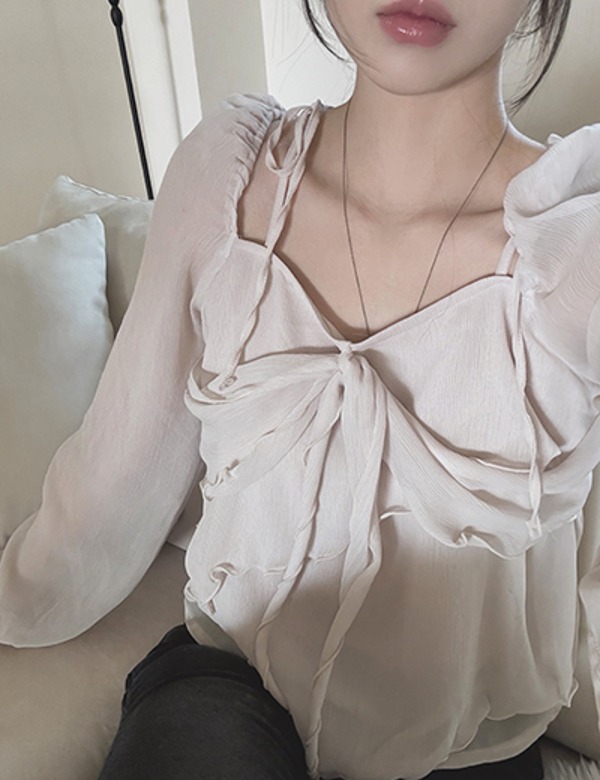 [입고지연8일] Lefe-blouse